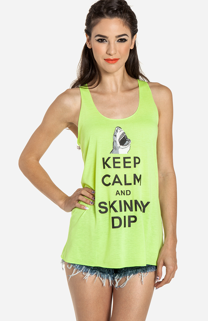 Skinny Dip Shark Tank in Green DAILYLOOK