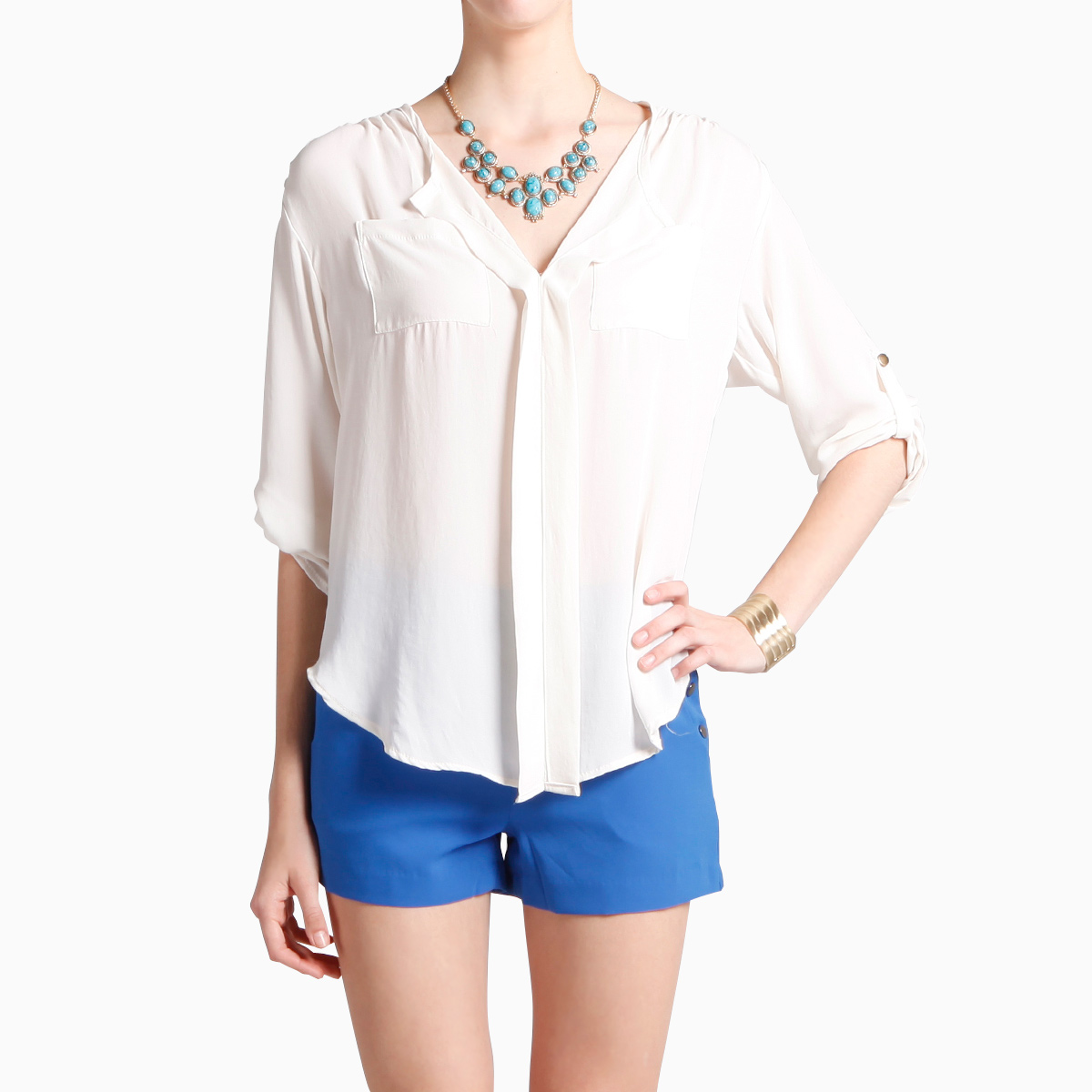 heavy blouse neck designs