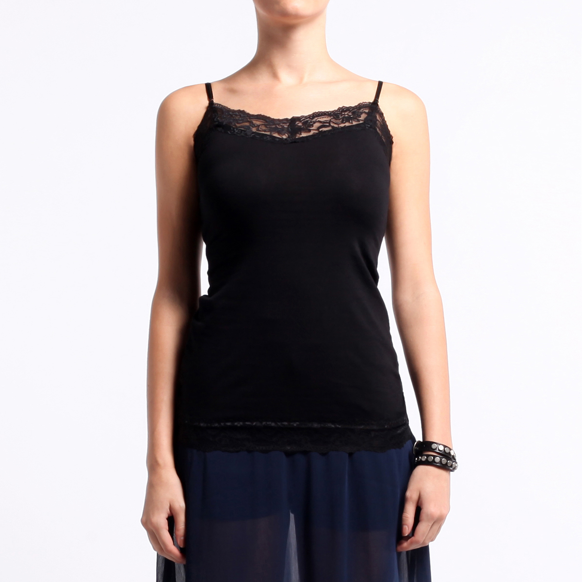 Black Lace Camisole by Bozzolo