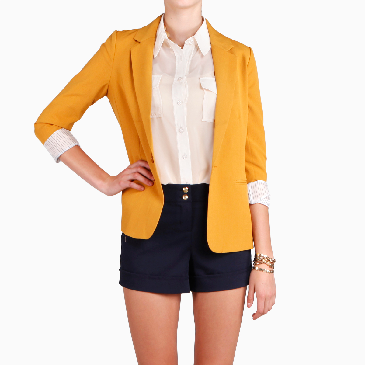 Transitional Blazer in Mustard DAILYLOOK