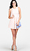 Sleeveless Pleated Rhinestone and Pearl Collar Dress Thumb 5