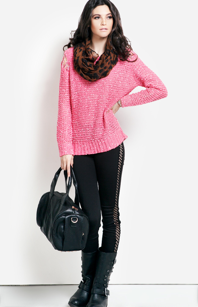 Sideline Net Leggings in Black DAILYLOOK