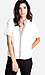 Snake Trim Collared Top Thumb 1