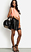 Simple Leatherette Circle Skirt Thumb 6