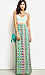 Colorful Cutout Maxi Dress Thumb 5