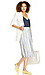 J.O.A. Striped Pleated Midi Skirt Thumb 6