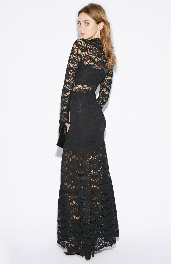 BLOUSE WITH SIDE SPLIT UNDERLAY LOST PARADISE
