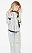 J.O.A Striped Double Front Pocket Shirt Thumb 6