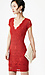 Nightcap Victorian Deep V Pencil Dress Thumb 4