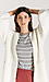 Ria Brushed Striped Hi-Low Top Thumb 5