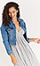 Just Black Frayed Cropped Denim Jacket Thumb 5