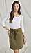 Jen 7 Pencil Skirt with Waist Tie Thumb 3