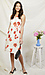 Surplice Floral Print Midi Dress Thumb 3