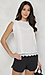 Sleeveless Ruffled Top with Swiss Dot Thumb 3