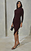 Long Sleeve Turtleneck Midi Dress Thumb 4