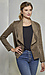 BB Dakota Faux Suede Drape Front Jacket Thumb 7