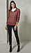 Striped Turtleneck Long Sleeve Top Thumb 3