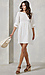 3/4 Sleeve Back Spaghetti Strap Tie Dress Thumb 4