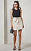 Bishop + Young Vegan Leather Button Front Skirt Thumb 3