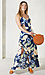 Floral Surplice Sleeveless Dress Thumb 4