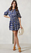 Ruffled Printed Mini Dress Thumb 3