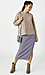 Midi Sweater Skirt with Side Slit Thumb 3