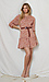 Three Quarter Sleeve Printed Dress Thumb 3
