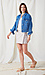 Denim Jacket With Elastic Hem Thumb 3