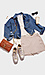 Denim Jacket With Elastic Hem Thumb 4