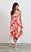 Twist Front Floral Midi Dress Thumb 4