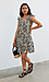 Printed Button Front Mini Dress Thumb 3