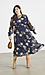 V Neck Floral Midi Dress Thumb 3