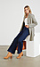 Chevron Coat with Side Pockets Thumb 7