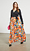 Pleated Printed Skirt Thumb 3