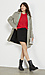 Chevron Coat with Side Pockets Thumb 6