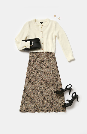 ダウンジャケット・コート +DEINET+ ONE BUTTON KNIT LONG CARDIGAN IN IVORY KDBBC4S3311 Button Front Cardigan in Ivory | DAILYLOOK