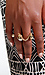 Twisted Skull & Chain Double Ring Thumb 4