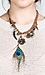 Peacock Feather Woven Necklace Thumb 4