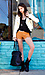 Cute Micro Star Print Shorts Look by Yag Couture and Naked Zebra Thumb 1