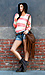 Boho Neutral Stripe Look by Sole Mio and Machine Jeans Thumb 1