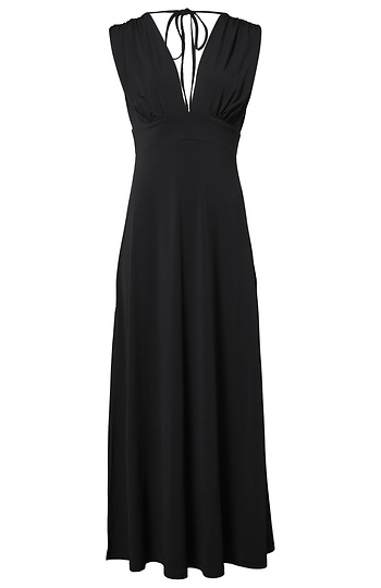 Deep V Maxi Dress Slide 1