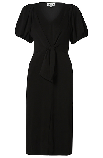 Puff Sleeve Midi Dress Slide 1