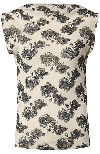 Floral Cowl Neck Top Slide 1