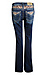 Sequin Detail Mid Rise Bootcut Jean Thumb 2