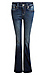 Mid Rise Back Pocket Detail Bootcut Jean Thumb 1