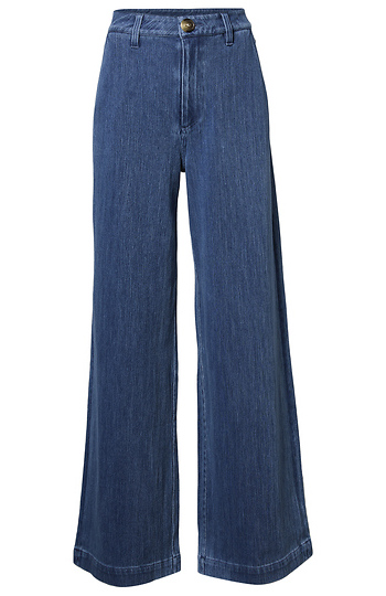 Knit Denim Wide Leg Slide 1