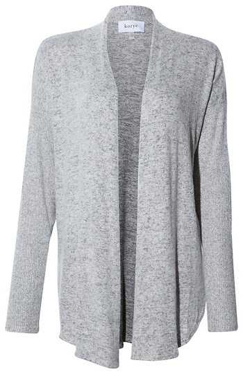 Ribbed Contrast Cardigan Slide 1