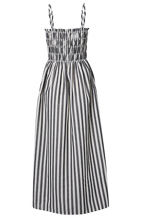 black and gray striped dress Grey and Black Striped Mini Dress