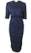 Shirred Sides Knit Dress Thumb 1