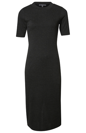 Midi Short Sleeve Knit Dress Slide 1